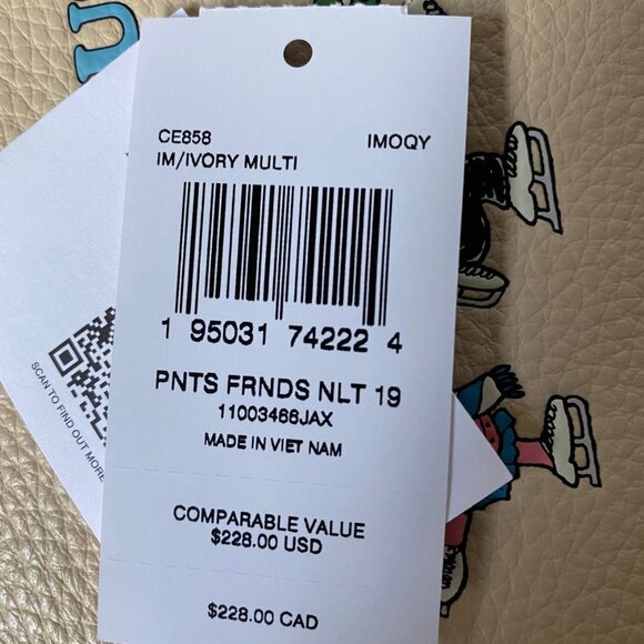 NWT Coach Coach X Peanuts Nolita 19 With Snoopy And Friends Motif CE858 - Picture 6 of 10